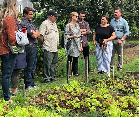 Board members visit farm