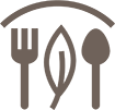 Fork-spoon icon representing hunger relief